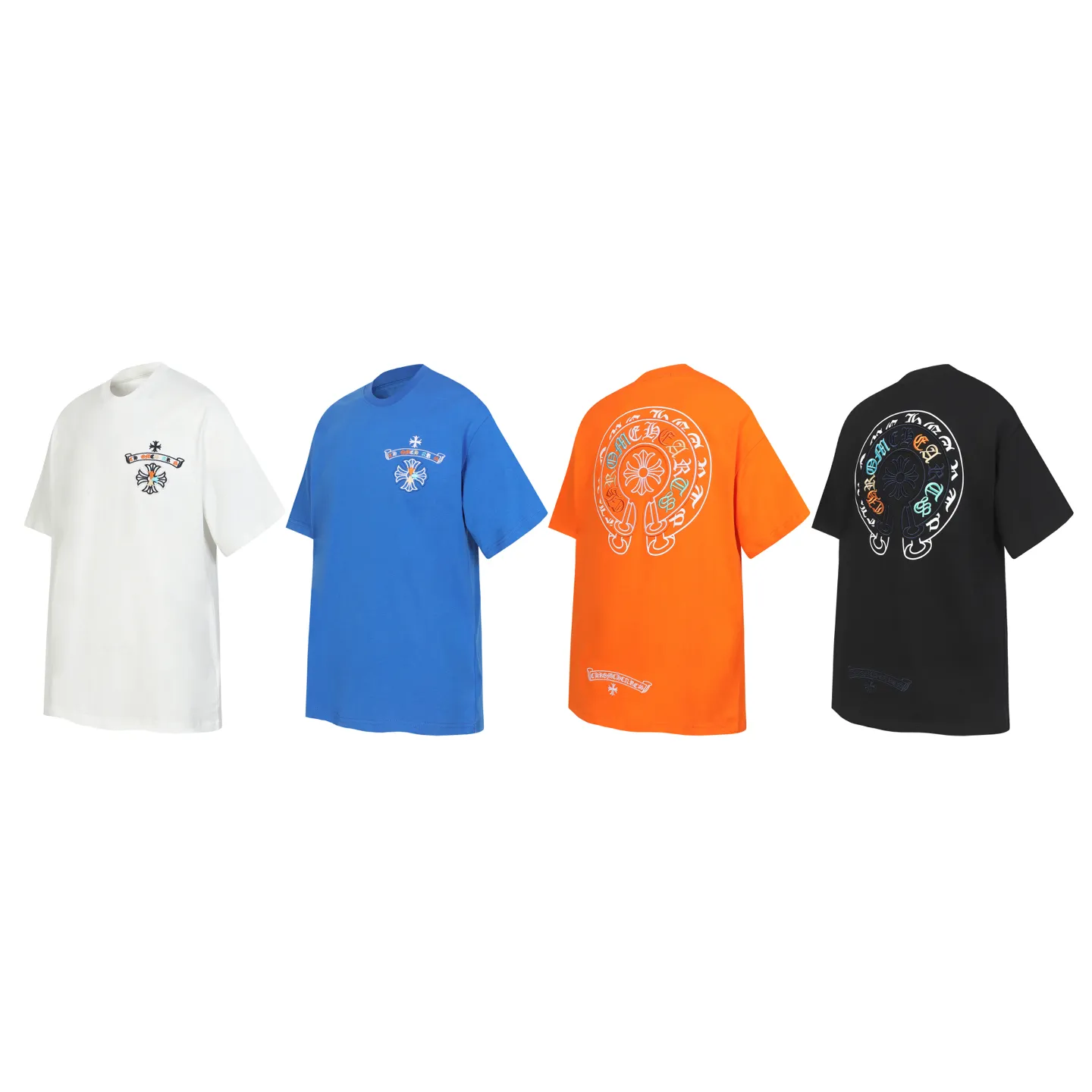 P180 Chrome Hearts CH Chrome Hearts Heavy Industry Horseshoe Sanskrit appliqué embroidered short-sleeved T-shirt Use imported Tajima machine embroidery Correctly configured Black 2025 Chrome Hearts nylon bag authentic packaging 260 grams of custom-dyed double-yarn cotton Large version Loose and stylish Differentiated from low version slim and long version The upper body pulls the hips 100% commitment: top quality Do not make fast food The highest version on the market Top quality - different from the ordinary versions in the market If you care about quality You must also respect the price. Absolutely zero after-sales service. The return rate so far is 0. It’s hard not to love the style. - 260g custom-dyed double yarn fabric. - Correct high-density main mark, washed tag, hand-sewn.